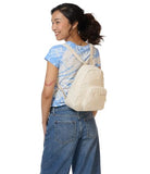 JanSport Half Pint FX Mini Backpack, 10.2 L - Durable Mini Bag Purse with Adjustable Shoulder Straps, Single Main Compartment, Zippered Stash Pocket, Soft Nylon - Moon Flower