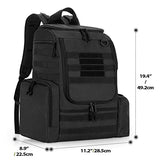 DSLEAF Disc Golf Bag with 24-26 Discs Capacity, Disc Golf Backpack with Two Sidewall Supports and Molle Webbing for Beginner, Hobbyist, Adults and Teenagers