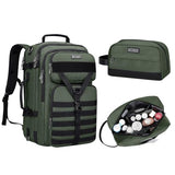 WITZMAN Carry On Travel Backpack for Men Large Convertible 45L Duffle Bag Airline Approved and Toiletry Bag Lightweight Hanging Bathroom Bag Water-resistant Dopp Kit