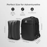 UMydeal Rolling Vacuum Backpack, Travel Compression Suitcase with Hinomoto Wheels, USB C Ports, Anti-Theft Lock, 70L Expandable Waterproof Laptop Bag for Flight, Business & Trips