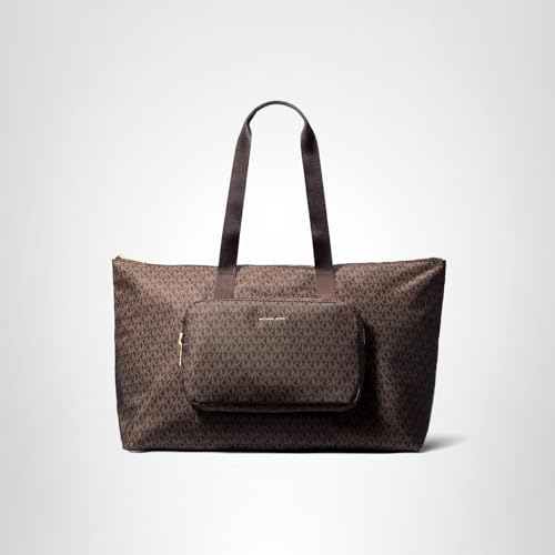 Michael Kors Tanner Large Reversible Packble Tote, Gold-Tone Hardware/Brown
