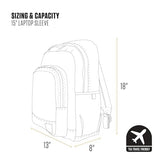 Carhartt 25L Classic Laptop Backpack, Durable Water-Resistant Pack W/ 15" Laptop Sleeve and Multiple Organizational Compartments, PFAS Free, Black