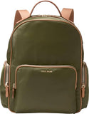 Cole Haan Women's Delancey Nylon Backpack, Olive Night/Godlen Honey
