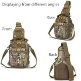 YunYunStrap Military Shoulder Bags Tactical Compact Concealed Carry Sling Bag for Climbing Camping Fishing Trekking