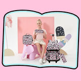 Meetbelify Rolling Backpack for Girls Backpack with Wheels for Elementary Student Kids School Bag with Lunch Box Pencil Case for Girls Ages 6-8 Years Old