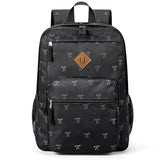ZORFIN 26L Backpack for College, and Travel: Water Resistant Bookbag - Bow Black