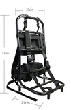 ZRSCHYG Hiking/Hunting Backpack Frame, Aluminum External Frame Backpack, Lightweight & Foldable 28.7 x 14.6 x 9.8 inches (black)