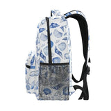 ALAZA Navy Seashells Kids School Backpack for Boys Girls Teens Bookbag Travel Daypack Bag 16 inch