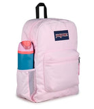 JanSport Cross Town Backpack - Simple Bag for Everyone with 1 Main Compartment, Front Utility Pocket - Premium Class Accessories - Pink Ice