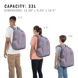 adidas Defender 5 Backpack for Sports, Gym, School and Travel, 33L, Slate Grey/Silver Metallic/Solar Turbo Pink, OSFA