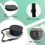 KALASONEER Disc Golf Bag, Portable Waterproof Disc Golf Bag with More than 10 Discs Capacity,Adjustable Strap(Black)