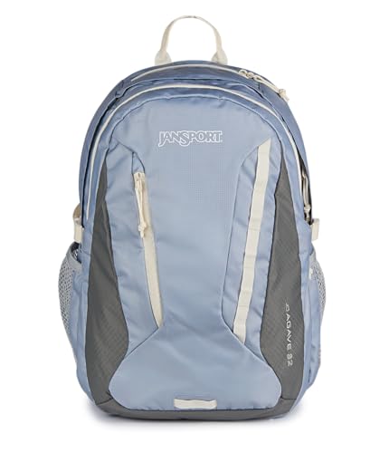 JanSport Agave Hiking Backpack - 32 Liter Daypack with Universal 3L Hydration System or 15 Inch Laptop Sleeve, Grounded Grey