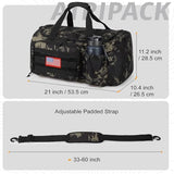 Tactical Gym Bag for Men, 40L Duffle Bag with Shoes Compartment for Travel