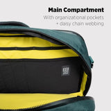 Topo Designs Global Pro 3-Way Briefcase, Waterproof X-Rip Fabric, Metal Hardware, Removable Shoulder Strap, Stowable Backpack Straps, Rugged + Minimalist PFC-Free (Black)