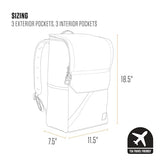 Carhartt 21L Top-Load Backpack, Durable Water Resistant Coated Canvas Base W/ 17" Laptop Sleeve, Bluestone