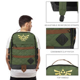 Bioworld The Legend Of Zelda Hyrule Crest 17" Green adult Backpack