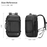 Swissdigital Design Travel Backpack 40L,TSA Friendly Flight Approved Carry-on Hand Luggage,with USB Charging Port Large Weekender Bag Fits 17 Inch Laptop Backpack Black | SD1756-01