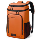 RealCool Insulated Cooler Backpack, 33 Can Leakproof Soft Camping Bag