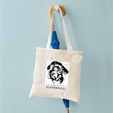 CafePress Obey The Schnoodle Propaganda Tote Bag Reusable Natural Beige Canvas Shopping Bag