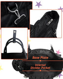 VOUSXLLEZ Large Ita Backpack Shoulder Tote Bag Crossbody Handbags with Insert,kawaiI Ita Purse,for Pin Display,Kpop Fan Anime (Pins NOT Included) (Black)