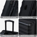 5 Piece Luggage Sets with Spinner Wheels, ABS Hard Shell Suitcase, TSA Lock