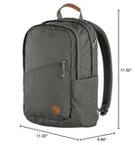 Fjällräven Raven 20 Backpack - Multi-Pocket Organization, Padded Support, Durable Fabric - Commuting, Travel, Basalt