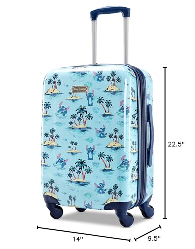 American Tourister Disney Stitch Hardside Luggage with Spinner Wheels, Carry-On 20-Inch, Stitch