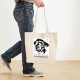 CafePress Obey The Schnoodle Propaganda Tote Bag Reusable Natural Beige Canvas Shopping Bag
