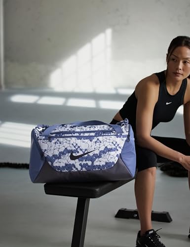 Nike Brasilia Duffel Bag (Medium), Diffused Blue/Black/Black, MISC
