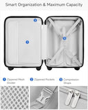 LUGGEX 3-Piece Hard Shell Luggage Set, Blue