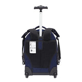 Travelers Club 18" Rolling Backpack with Shoulder Straps, Navy Blue