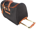 Steve Madden Designer Carry On Luggage Collection - Lightweight 20 Inch Duffel Bag- Weekender Overnight Business Travel Suitcase with 2- Rolling Spinner Wheels (Global Black)