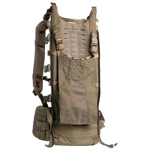 Eberlestock Modframe Hunting Pack Frame – Ultra-Durable, Lightweight Modular Backpack System – Adjustable Fit, Load Shelf, and Compression Straps – Compatible with EMOD Accessories – Military Green