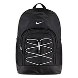 Nike 3BRAND Kids Blitz Bungee Backpack for School, Black/White
