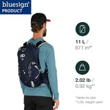 Osprey Talon 11L Men's Hiking Backpack with Hipbelt, Ceramic Blue, Large/X-Large