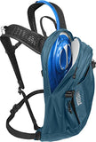 CamelBak M.U.L.E. 12 Mountain Bike Hydration Pack with 100oz Crux Reservoir, All Day Cooling and Smart Storage for Trail Riding, Moroccan Blue/Black