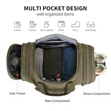 WITZMAN Canvas Duffle Bag for Men Expandable Convertible Travel Gym Duffel