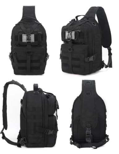 J.SH Tactical Sling Bag for Men, Military Shoulder Sling Backpack(Bag Only)