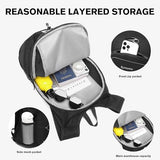 Bymontin Ultra-Light Soft Daypack 15L/20L, Cushioned Breathable Back Panel Backpack, Lightweight Packable Travel Backpack (Black, 15L)