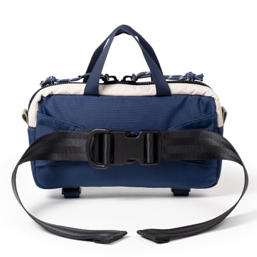 Topo Designs Mini Quick Pack - Shoulder Sling + Waist Pack for EDC and Daily Commute, Bike Rides, Internal Organization (Forest/Bone White)