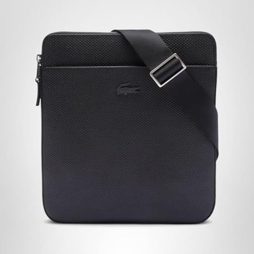 Lacoste Men's Crossover Crossbody Bag, Black, One Size