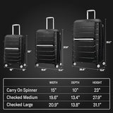 Samsonite Freeform 28-Inch Large Luggage with Dual 360° Spinner Wheels - Checked Suitcase - TSA Lock, Airline-Approved - Lightweight Durable Polypropylene Expandable Hardshell - Navy