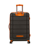 Rockland Melbourne Hardside Expandable Spinner Wheel Luggage, Charcoal, 2 Piece (20"/28")