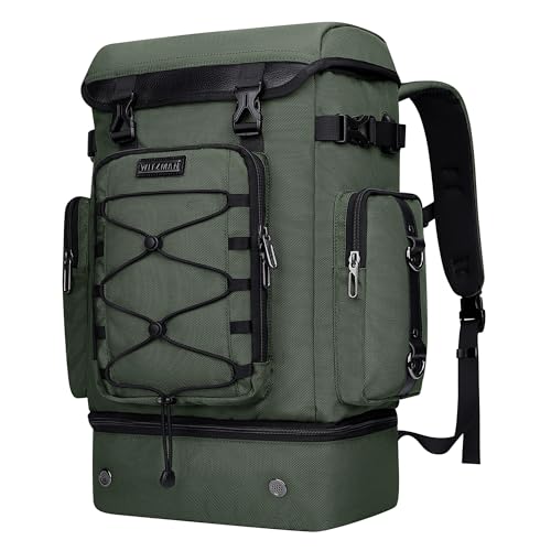 WITZMAN Travel Backpack for Men Women Carry-on Convertible Duffel Backpack