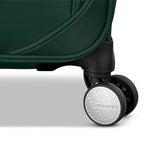 Samsonite Soft-Sided 25-Inch Lightweight Medium Checked Expandable Element Suitcase: Durable, 360° Spinner Wheels, Adjustable Telescopic Handle, 2 Front & 1 Side Pocket- Bistro Green