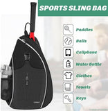 Ytonet Tennis Bag, Tennis Sling Backpack Crossbody for Men Women