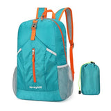 levayhill 25L Foldable Hiking Backpack,Small Packable Daypack Lake Blue