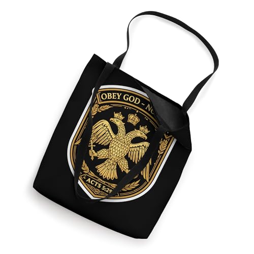 Obey God Not Men Acts 5:29 Christian Orthodox Do Not Comply Tote Bag