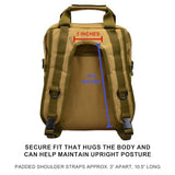 TORCH MOLLE Urban Commuter Backpack Laptop Bag Rucksack for Hiking Cycling Crossfit Light Rucking EDC Gear V2 (Desert)