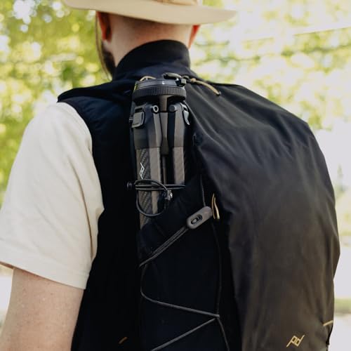 Peak Design Outdoor Backpack 18L, Black, Compact and Lightweight Frameless Daypack, 270-Degree Rear Zip, Ideal for Day Hikes, Hydration, Camera Carry & Commuting, Versatile Backpack for Men and Women